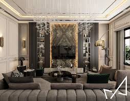 Living Room With Neoclassic Style On Behance In 2020 Luxury Interior Design Living Room Interior Design Living Room Modern Living Room Design Decor