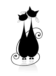 Kattenwinkel Amerone De Poezen Shop Silhouette Chat Noir Dessin Chat Peinture Chat