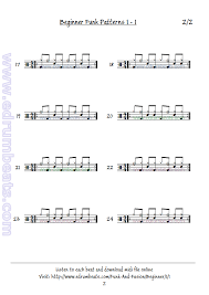 Funk Fusion Drum Patterns 1 1 Notnaya Tetrad Barabany Muzyka