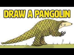 How To Draw A Pangolin Easy Spoken Tutorial Youtube