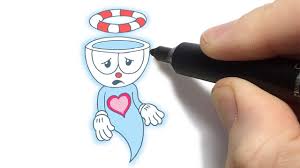 Imagens engraçadas, lindas ilustrações, desenhos para crianças. Como Desenhar O Cuphead Fantasma Simples E Bem Facil Youtube