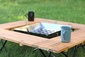 囲炉裏テーブルをdiy 色々使える4way囲炉裏テーブルの自作手順を解説 1 2 ハピキャン happy camper 囲炉裏テーブル 囲炉裏 バーベキュー テーブル