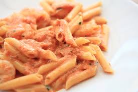 When butter melts, stir in the garlic and red pepper and stir 2 minutes, add vodka and reduce by half, add tomatoes, passata, salt, sugar, and basil, and simmer 20 minutes, then add cream and reduce heat to low. Easy Recipe For Pasta With Vodka Sauce With Meat The Kitchen Community