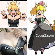 Bowser Bowsette Costume Princess Bowsette Dress Cosplay Halloween Cost Coserz Mario Cosplay Mario Bros Super Mario Bros