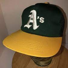 Vintage Oakland Athletics A S 90s Uii Trucker Hat Cap Snapback We Cover World Ebay Trucker Cap Hats Snapback