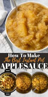 Instant Pot Chunky Applesauce 5 Simple Ingredients Mom S Dinner Recipe Instant Pot Recipes Homemade Applesauce Recipes