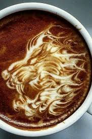 Dragon Cappuccino Kunst Latte Lebensmittel Essen