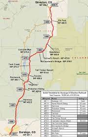 Durango Silverton Train Map Durango And Silverton Narrow Gauge Railroad: Route Map | Grand Canyon  Railway, Route Map, Train Vacations