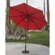 Coral Coast 9 Ft Steel Solar Lighted Push Button Tilt Patio Umbrella In 2020 Patio Umbrella Patio Offset Patio Umbrella