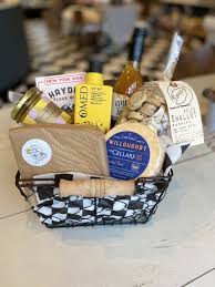 How big is the charcuterie board that comes with charcuterie board gift baskets? Gift Baskets For Shipping Second Mouse Cheese Shop