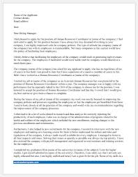 Maybe you would like to learn more about one of these? Cover Letter For Human Resource Coordinator Document Hub