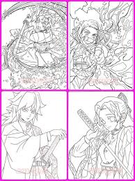 Demon slayer coloring pages printable. The Heroes In Demon Slayer Coloring Pages Demon Slayer Coloring Pages Coloring Pages For Kids And Adults