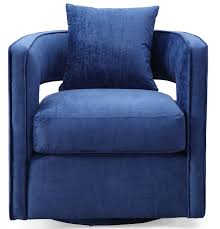 Salvator Velvet Swivel Chair Royal Blue Swivel Barrel Chair Barrel Chair Swivel Chair