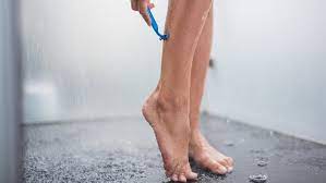 On the first pass, always shave with the grain. You Ve Been Shaving In The Shower Wrong This Entire Time