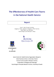 Medrite urgent care atlantic beach. Pdf The Effectiveness Of Health Care Teams In The National Health Service Report