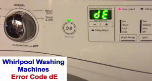 Evidence of malfunction and repair. Whirlpool Washing Machine Error Code De Washer And Dishwasher Error Codes And Troubleshooting