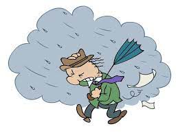 Aunt nora is having guests over, but comes home to find the house a mess. Stormy Day A Cartoon Character Walking In Bad Stormy Weather Holding An Umbrel Sponsored Character Walking Cartoon Illustration Cartoon Cartoon Kids