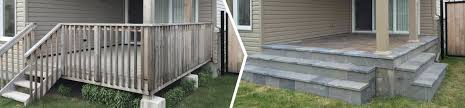 In general, wood decks are just not as sturdy as brick patios. Can You Convert A Wood Deck To A Stone Deck Stone Deck Innovations