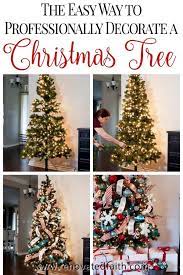 Decorate Your Christmas Tree Like A Pro This Step By Step Diy Tutorial Sho Christmas Tree Decorating Tips Christmas Tree Decorations Ribbon On Christmas Tree