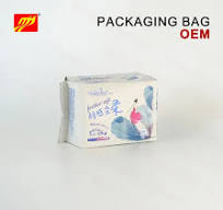 Customized Size Ladies Sanitary Pads Soft Plastic Bag Aluminum Foil Package