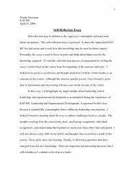 Reflection paper format is familiar for everyone who has written at least this paper highlights a student's understanding of learned material. Reflective Essay Format Example Tablon