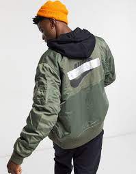 Nike Sport Punk Pack Bomber Jacket In Green For Men Lyst