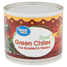 We did not find results for: Great Value Medium Diced Green Chiles 7 Oz Caja Usa