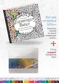 Esrarengiz Bahce 24 Renk Monami Boya Kalemi Johanna Basford Kitapyurdu Com