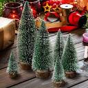 Amazon.com: STOBOK 3 árboles de Navidad, mini árboles de nieve ...