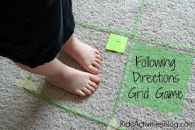 Following directions and listening game: Map Game Following Directions Grid Game Map Skills Activities