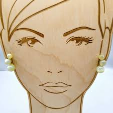 Vintage Sage Moonglow Crescent Earrings, Graduated Triple Drop Ear Climber  Style, Silver Tone Screw Back 1930s Glam