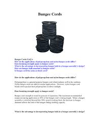 He developed a method to guarantee safety called the bungee code of practice. Shock Cord Balls Cheaper Than Retail Price Buy Clothing Accessories And Lifestyle Products For Women Men