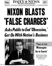 Daily News Front Page August 16 1973 Headline Nixon Blasts False New York Daily News Daily News Watergate