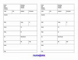 Vital signs, medication times, assessment notes, labs, patient. Best Free Sbar Brain Nursing Report Sheets Templates Nursejanx