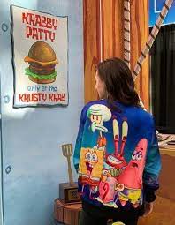 Mmmmm Krabby Patties Spongebob Squarepants Characters Sublimation Bomber Jacket Music Inspired Fashion Fashion Rock T Shirts