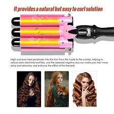 The barrel size of a curling iron is the determining factor of what hair it can or can't work with. Hair Curling Iron 3 Barrel Curling Iron Wand 25mm Hair Curler With Temperature Adjustable And Lcd Display 1 Inch Ceramic Tourmaline Hair Curler Waver Styling Tool Suitable For Long Or Short Hair Pricepulse