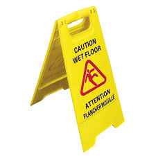 Check spelling or type a new query. Bilingual Floor Sign Caution Wet Floor Two Sided Imprint Yellow