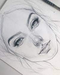 Wegen Des Defekts Auf Dem Papier Gibt Es Eine Narbe Auf Der Wange Auf Defekts Dem Der Des Eine E Art Drawings Art Inspiration Drawing People Faces