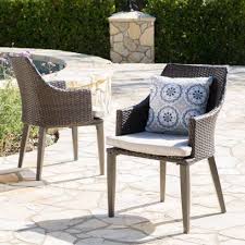 Outdoor Dining Chairs Walmart Com In 2020 Wicker Dining Chairs Outdoor Dining Chairs Patio Dining Chairs