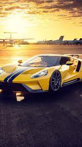 1080x1920 Car Sportcar Yellow Ford Gt Wallpaper Ford Gt Sports Cars Luxury Super Cars