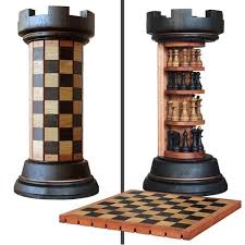 Rook Tower Pack Away Wooden Chess Board Interestingasfuck Wooden Chess Board Chess Set Wooden Chess