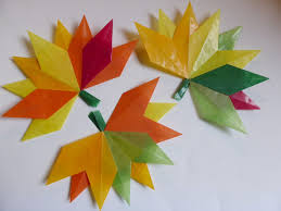 Alltagsbunt Herbstblatter Aus Transparentpapier Falten Anleitung Und Herbstpost Ii Basteln Herbst Origami Stern Falten Basteln