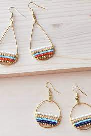 Fringe is totally in style right now and what better way to rock them this summer than with a pair of. How To Make Beachy Boho Beaded Hoop Earrings