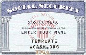 Ssn Template Birth Certificate Template Social Security Card Card Templates Free