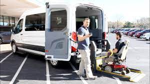 Our power chair lift experts will match your chair and vehicle to the perfect lift. Ford Transit Wheelchair Accessible Customizable Side Or Rear Wheelchair Lift Ams Vans Youtube