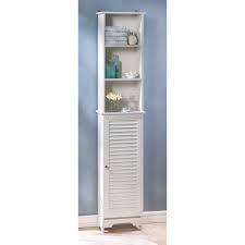 Check spelling or type a new query. Nantucket Tall White Bathroom Kitchen Bedroom Storage Cabinet Louvered Door
