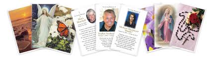 Make use of the funeral memorial card templates and examples found in this article. Home Memorial Cards Inc