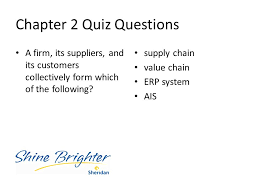 The supply chain team is focused on achieving greater mission impact by engaging business partners, customers and suppliers to ensure acs staff members receive the best, most efficient products and services at the best terms at the right ti. Chapter 2 Quiz Questions Ppt Download