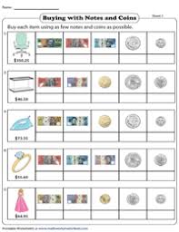 australian money making change worksheets