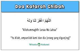 Doa Kafarah Ghibah Atau Doa Penebus Dosa Ghibah
